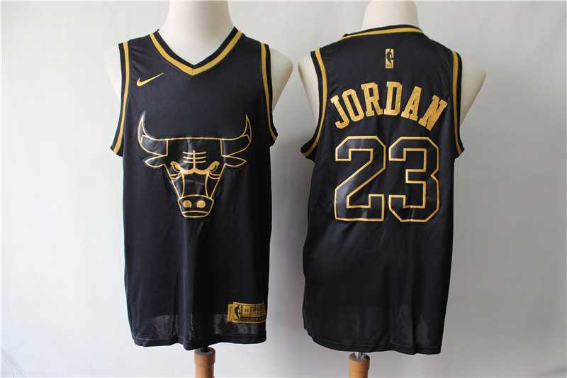 Bulls 23 Michael Jordan Black Gold Nike Swingman Jersey,We sell and wholesale Bulls 23 Michael Jordan Black Gold Nike Swingman Jersey on line form chian!